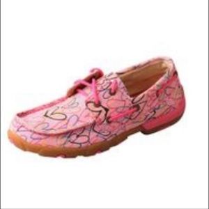 New! Twisted X Women's Casual Canvas Lace Driving Mocs